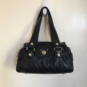 Marc By Marc Jacobs Black Leather Turnlock Shoulder Bag